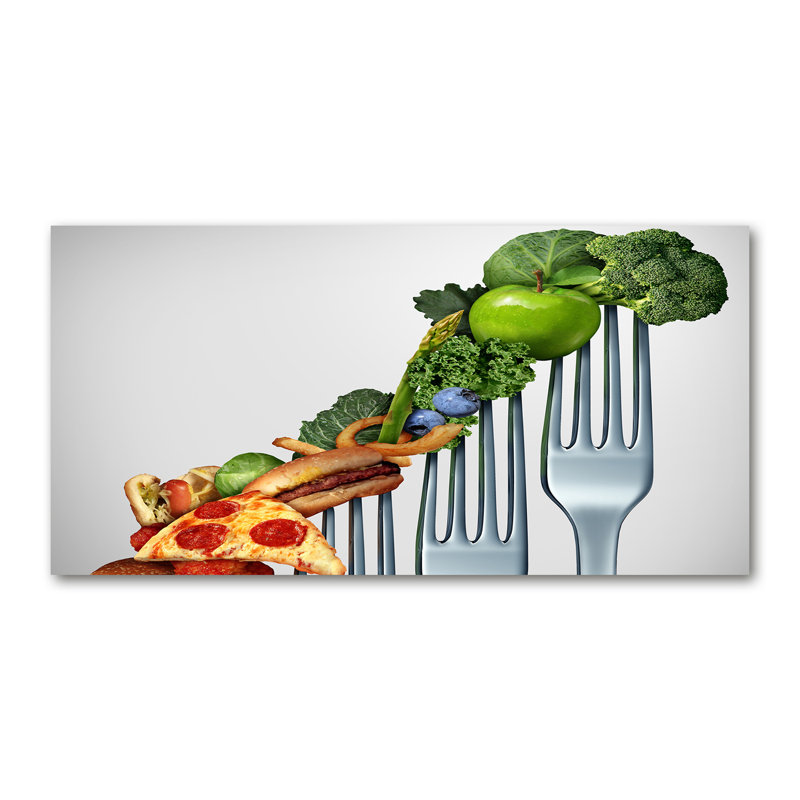 Progress In The Diet - No Frame Print on Glass, Canvas, 70cm H x 140cm W x 2cm D