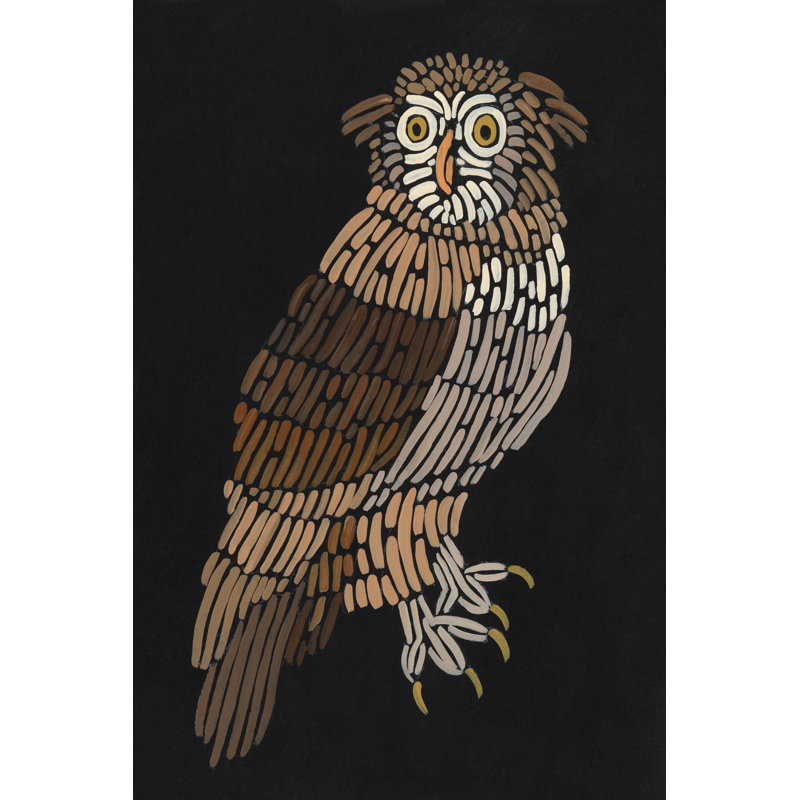 Forest Dweller V by Regina Moore - Painting, 30cm H x 20cm W, Black Floater Framed