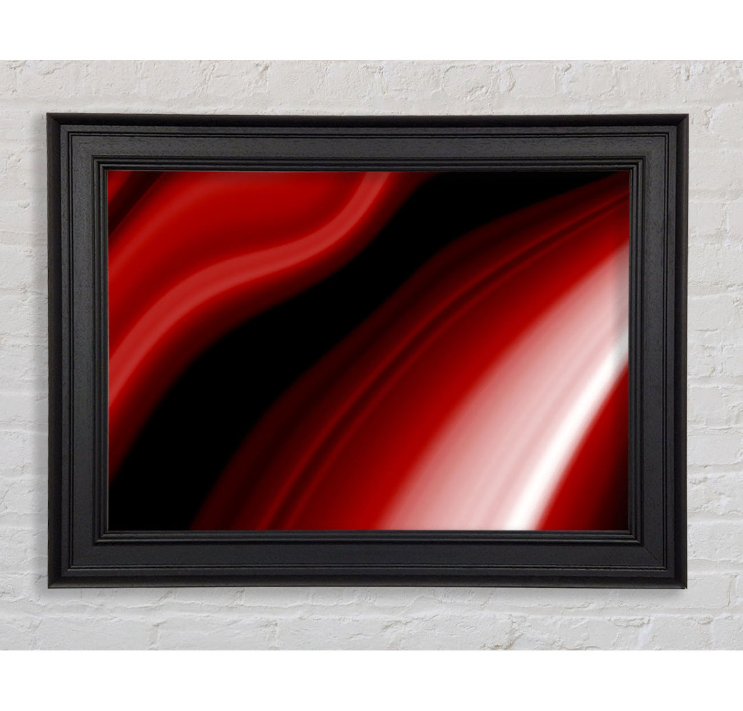 Gerahmter Kunstdruck Red Streaks