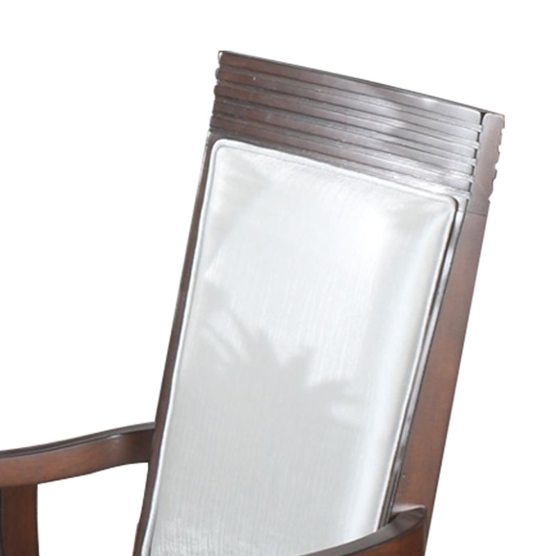 Chaise avec accoudoirs rembourrée Geller Goodell