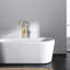 Robinet de baignoire autoportant avec unité à main - Douche en métal à finition corrodée, aspect brossé sophistiqué