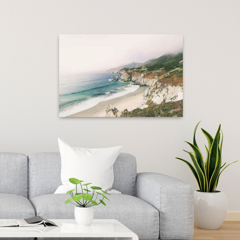 «California Bay Contemporary Beach», art mural, H 24 po x l 36 po