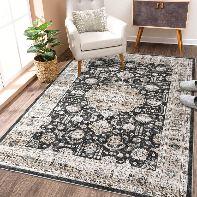 Pascarella Washable Area Rug with Non-Slip Backing