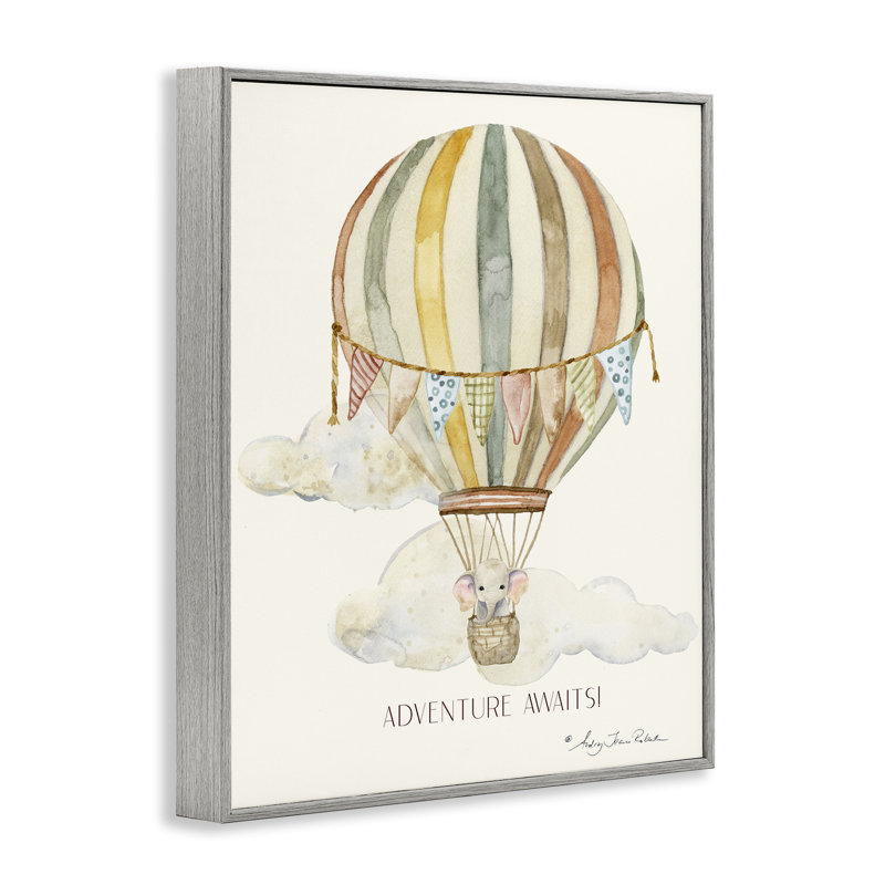 «Adventure Awaits Soft Balloon», estampe numérique, design par Audrey Jeanne Roberts, H 20 po x l 16 po