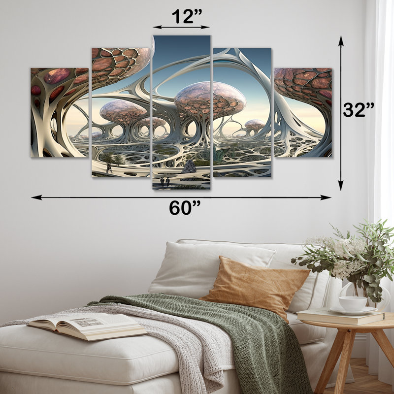 Art mural de rêve architectural, fractale fantaisiste I