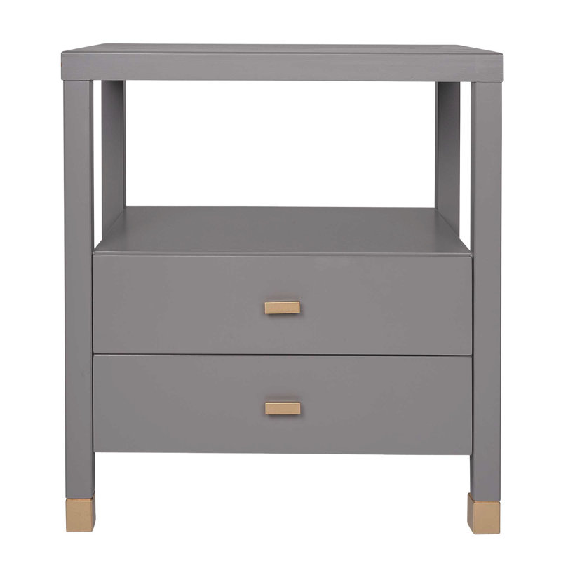 Table de chevet 22 po Francisca, Gris foncé