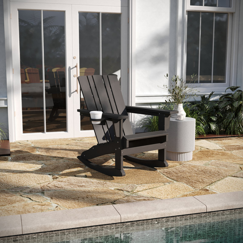 Chaise berçante Collis, gris