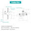 SKOWLL Ensemble de robinet de douche mural pour robinet de douche noir