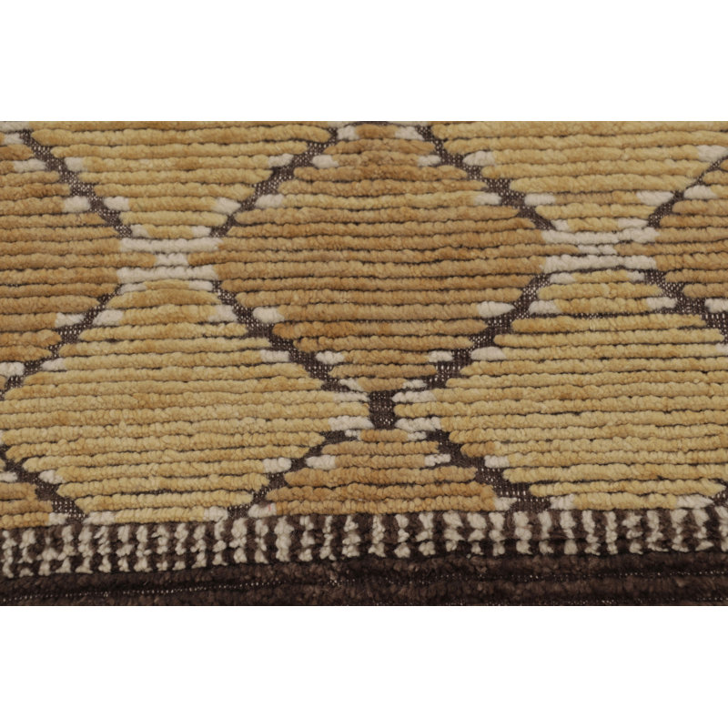 Scandinavian One-of-a-Kind 4'0X8'0 Hand Knotted Area Rug