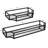 Turgut 2 Piece Metal Floating Shelf-514450819