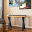 Pied de table robuste en X