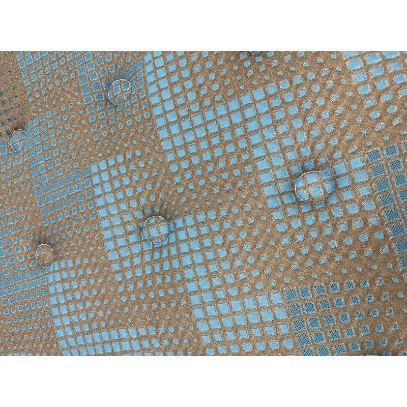 Matelas simple de 9 po à deux mousses, confort moyen, douceur réconfortante, soutien et contour gris et bleu, 8.18"