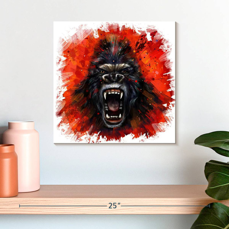 Crowle Gorilla Rage, H 16 po x l 16 po