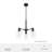 Hunter Lochemeade Brushed Nickel 3 Light Chandelier Ceiling Light Fixture-66692756-66692759