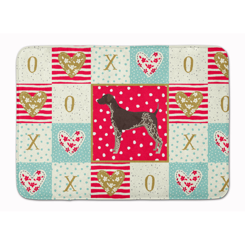 Tapis de cuisine en mousse mémoire love Shanaya, Braque allemand à poil court
