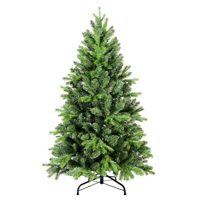 7ft Decoration With 1375 Mixed Pe+ Tips, Fast - Install Hinged Structure, Strong Metal Support, Pine Appearance For Holidays Holiday Tree And Pe Automatic Placement Branches, Stable Base, Realistic