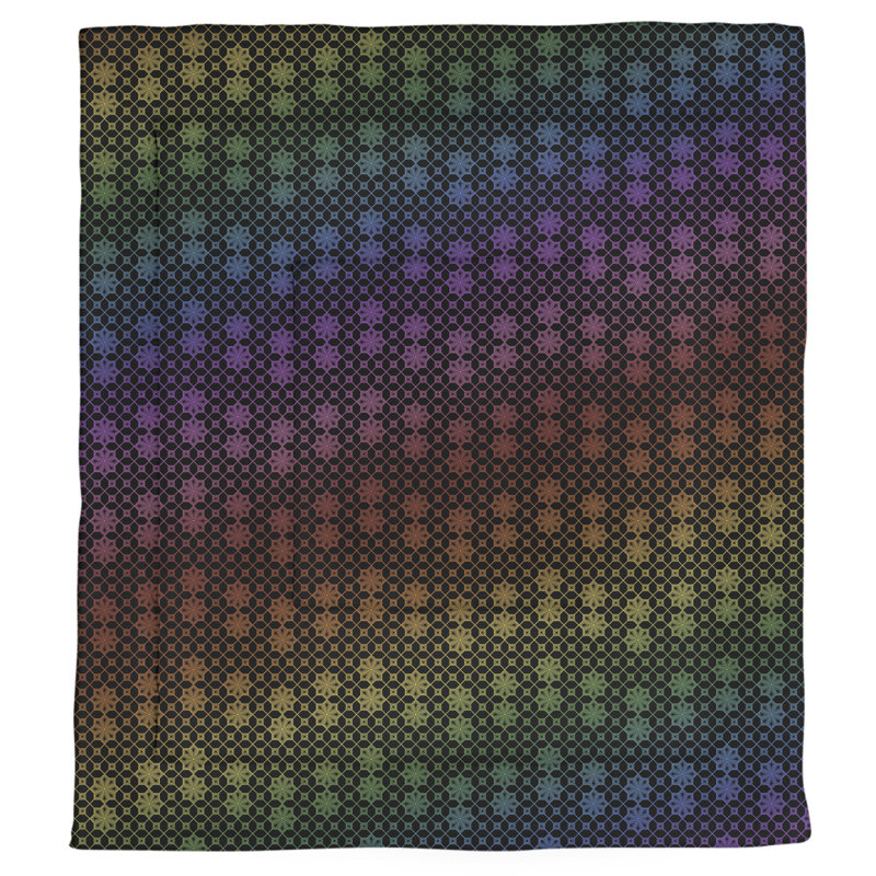 Katelyn Elizabeth Modern & Contemporary Polyester Geometric Shapes Comforter, King Comforter, Rainbow
