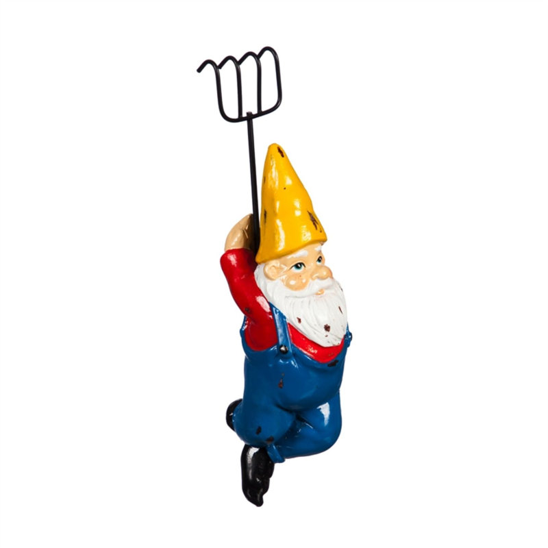 Statue gnome percher
