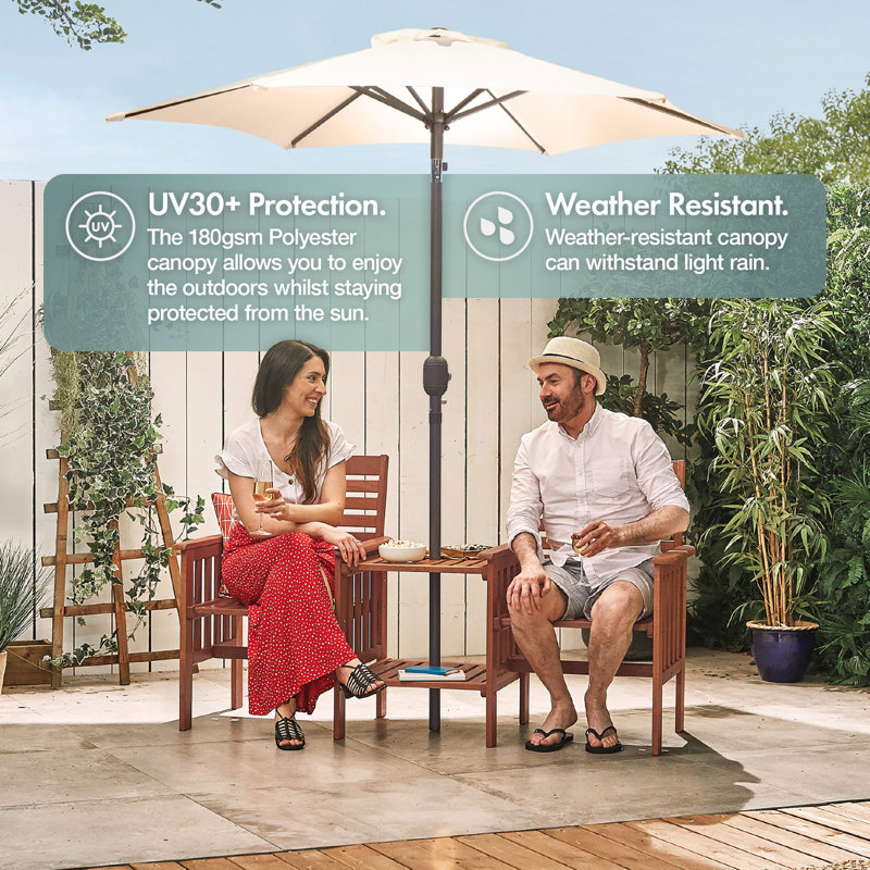270cm Market Parasol, Ivory