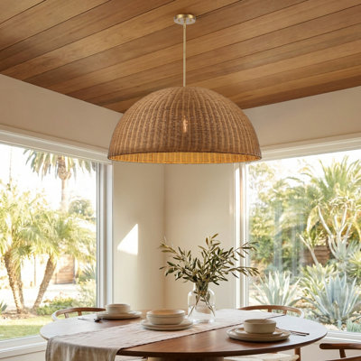 Luminaire suspendu tissé 1 lumière Harmony