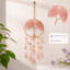 Décoration suspendue en cristal avec motif d'arbre de vie rose