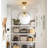 Moncia 1-Light 11" Embossed Glass Semi-Flush Mount Ceiling Light for Hallway Entryway-106102647