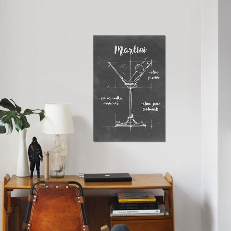 « mixologie v », art textuel sur toile, H 12 po x l 8 po x P 0,75 po, Pas de tapis, Toile tendue
