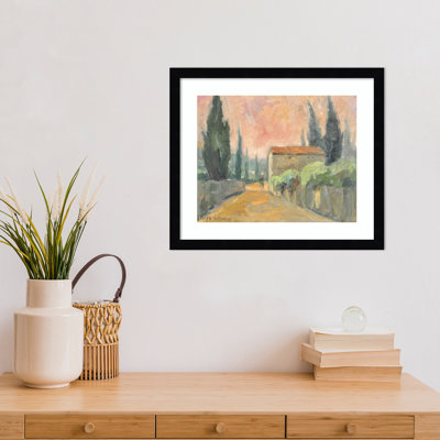 Tuscan Farmhouse by Allayn Stevens Wood Framed Wall Art Print