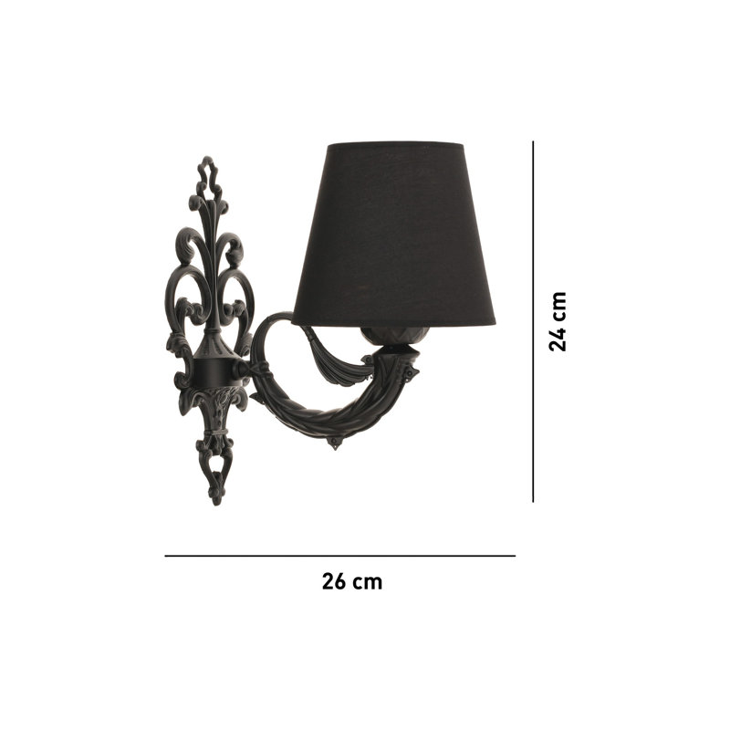 Lampe murale, Noir