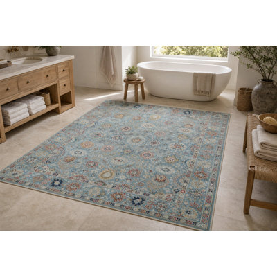 Tapis traditionnel en laine noué à la main Oushak