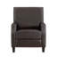 Fauteuil inclinable à dossier poussoir 1 pièce