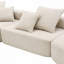 Canapé modulaire surdimensionné surdimensionné, ensemble de canapé de plancher Boucle de luxe, canapé convertible compressé, canapé spacieux rempli de mousse pour le salon, combinaison gratuite de 3 PC