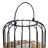 11.75"H Metal Wire Faux Rattan Solar Powered Outdoor Lantern