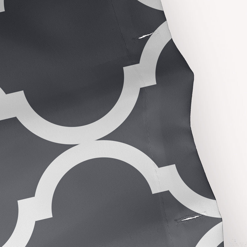 Floral Shower Curtain, Steel