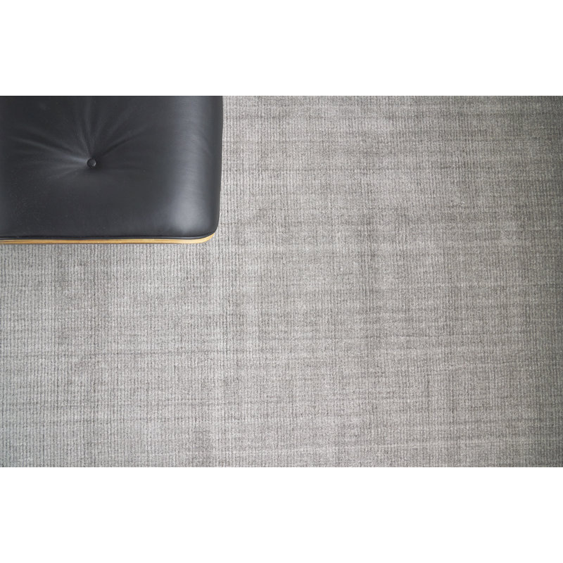 Robin Hand-Loomed Cotton Charcoal Area Rug, Rectangle 10' x 14', Gray