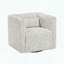 Fauteuil d'appoint pivotant, tissu jacquard et rotation à 360 degrés