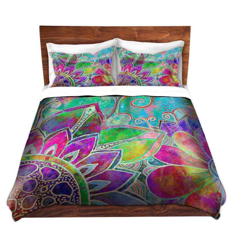 Modern & Contemporary Polyester Duvet Cover, Twin Duvet Cover + 1 Standard Sham