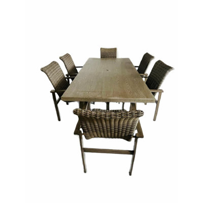 Doss Outdoor 7 - Piece Dining Set