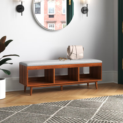 Hungate Linen Upholstered Storage Bench