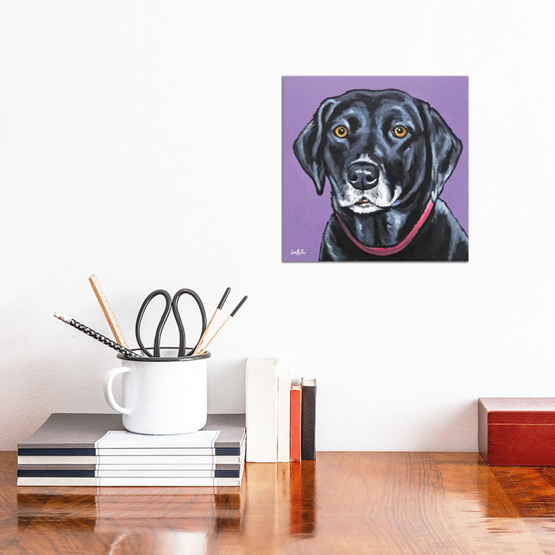 Black Lab - Fifi - Wrapped Canvas Print, 30.48 cm H x 30.48 cm W