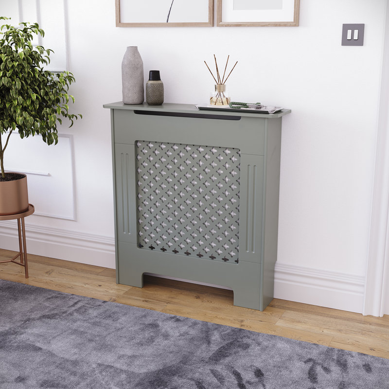 Reta Radiator Cover, 82cm H x 78cm W x 19cm D, Grey