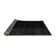 Tapis gris / noir en laine / polyester tissé à la machine Aylène