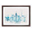 Manhattan New York Skyline Watercolour - Picture Frame Graphic Art Print-56738989-56738986