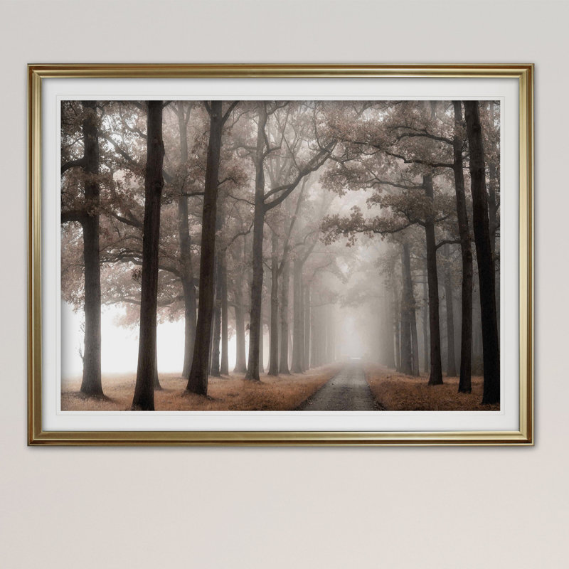 «Misty Road», impression, H 20 po x l 24 po x p 1,5 po, Noir
