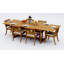 10 Seats 11 Pcs Grade-A Teak Wood Dining Set: 94" Double Extension Mas Rectangle Trestle Leg  Table And 10 Arbor Stacking Arm Chairs #11AB2110-1347397261-1593419968