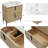 30" Freestanding Bathroom Vanity With Ceramic Sink & 2 Soft-Close Drawers-1510983171