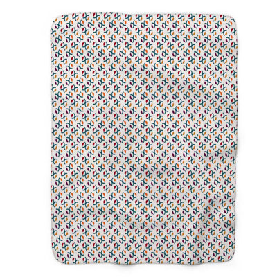 Leafy Fall - Couverture sherpa de qualité supérieure 1 pièce