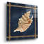 «Seashell on Navy V» par Cindy Jacobs, art mural en verre acrylique-928652082