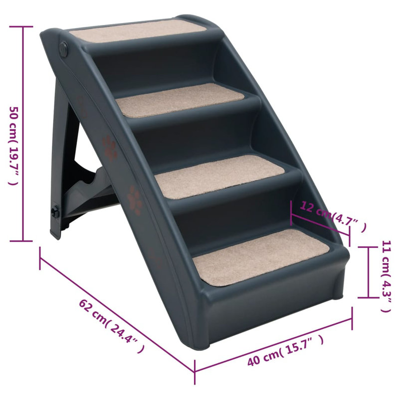 Burchill 4 - Step Plastic Folding Ladder Step Ladder