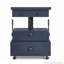 Table de bout roulante à hauteur ajustable laquée ultrabrillante avec station de charge et roues universelles avec freins, table à plateau relevable multifonctionnelle avec tiroirs de rangement pour la chambre à coucher du salon-129593851